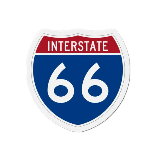 Interstate 66 (U.S. Highways) Refrigerator Magnet 2 Inch - The Sticker Space