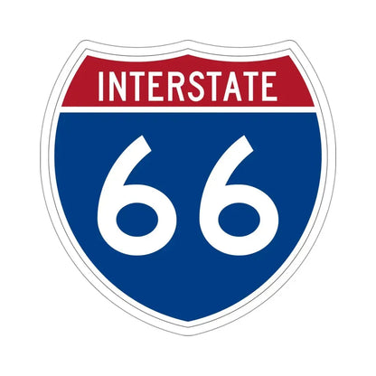 Interstate 66 (U.S. Highways) STICKER Vinyl Die-Cut Decal 5 Inch - The Sticker Space