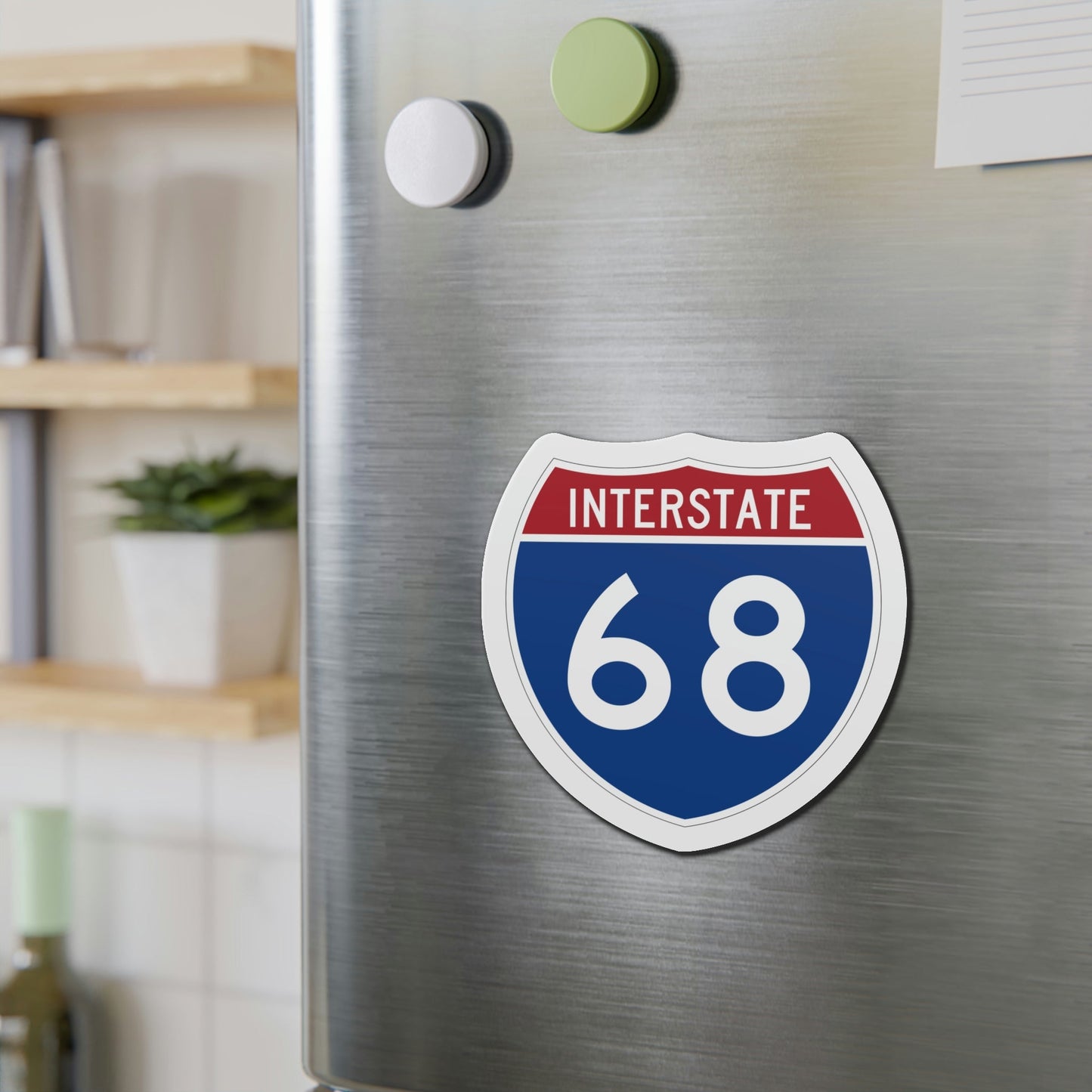 Interstate 68 (U.S. Highways) Die-Cut Magnet-The Sticker Space