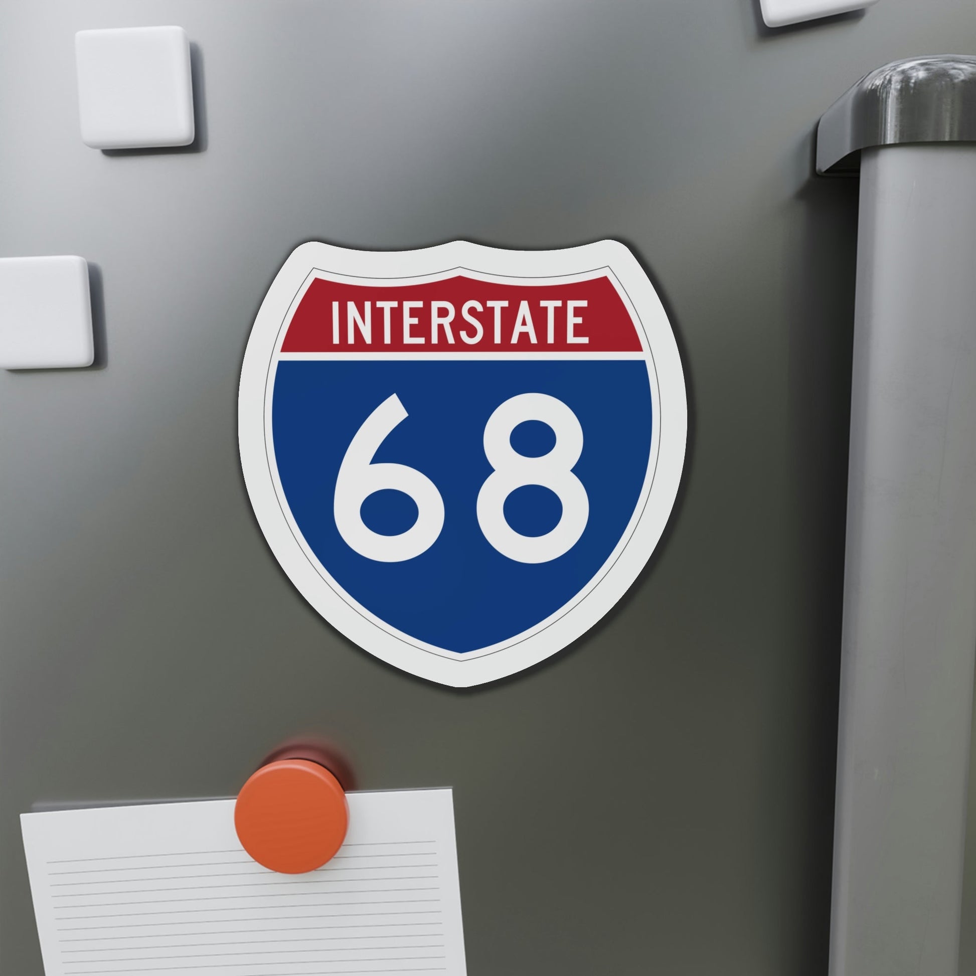 Interstate 68 (U.S. Highways) Die-Cut Magnet-The Sticker Space