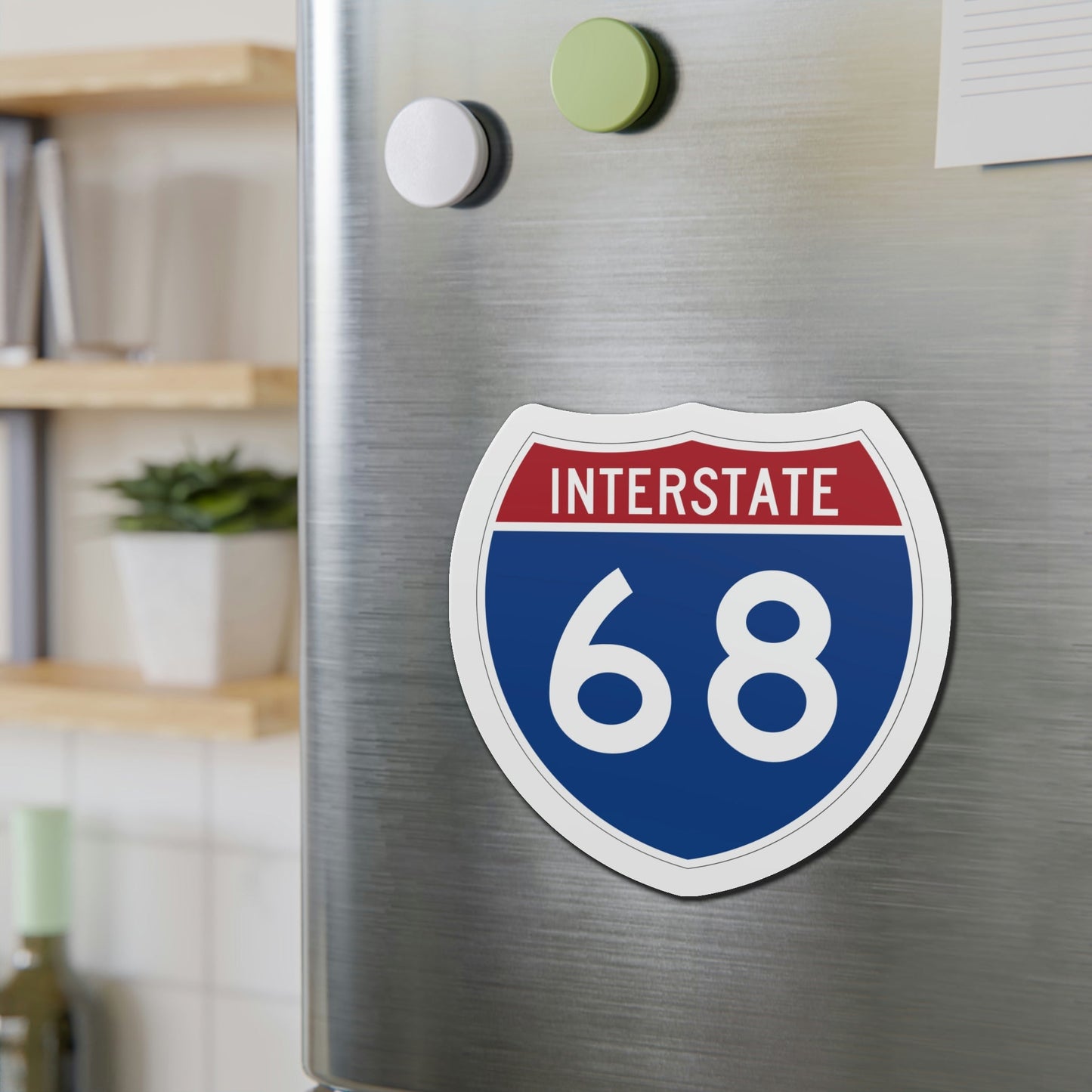 Interstate 68 (U.S. Highways) Die-Cut Magnet-The Sticker Space