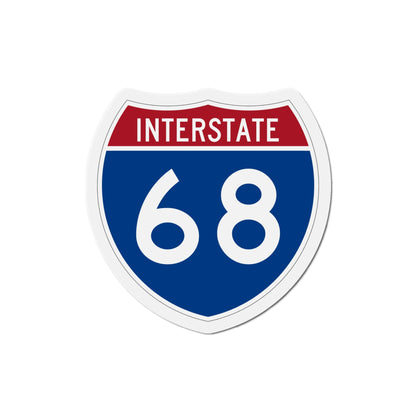 Interstate 68 (U.S. Highways) Die-Cut Magnet-6 Inch-The Sticker Space