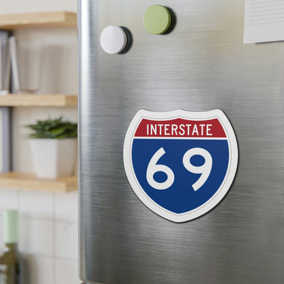 Interstate 69 (U.S. Highways) Die-Cut Magnet-The Sticker Space