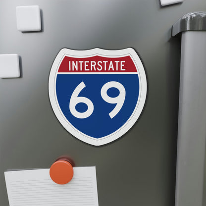 Interstate 69 (U.S. Highways) Die-Cut Magnet-The Sticker Space