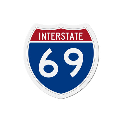 Interstate 69 (U.S. Highways) Die-Cut Magnet-5 Inch-The Sticker Space