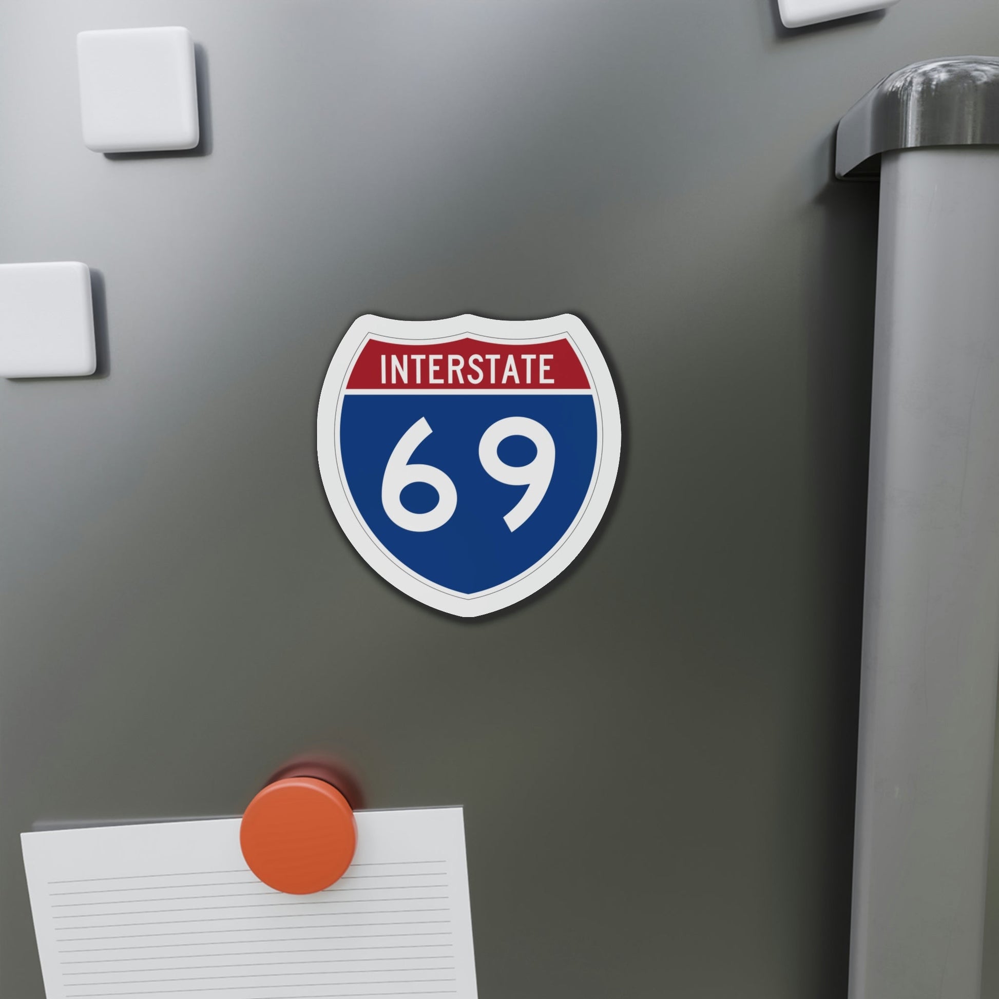 Interstate 69 (U.S. Highways) Die-Cut Magnet-The Sticker Space