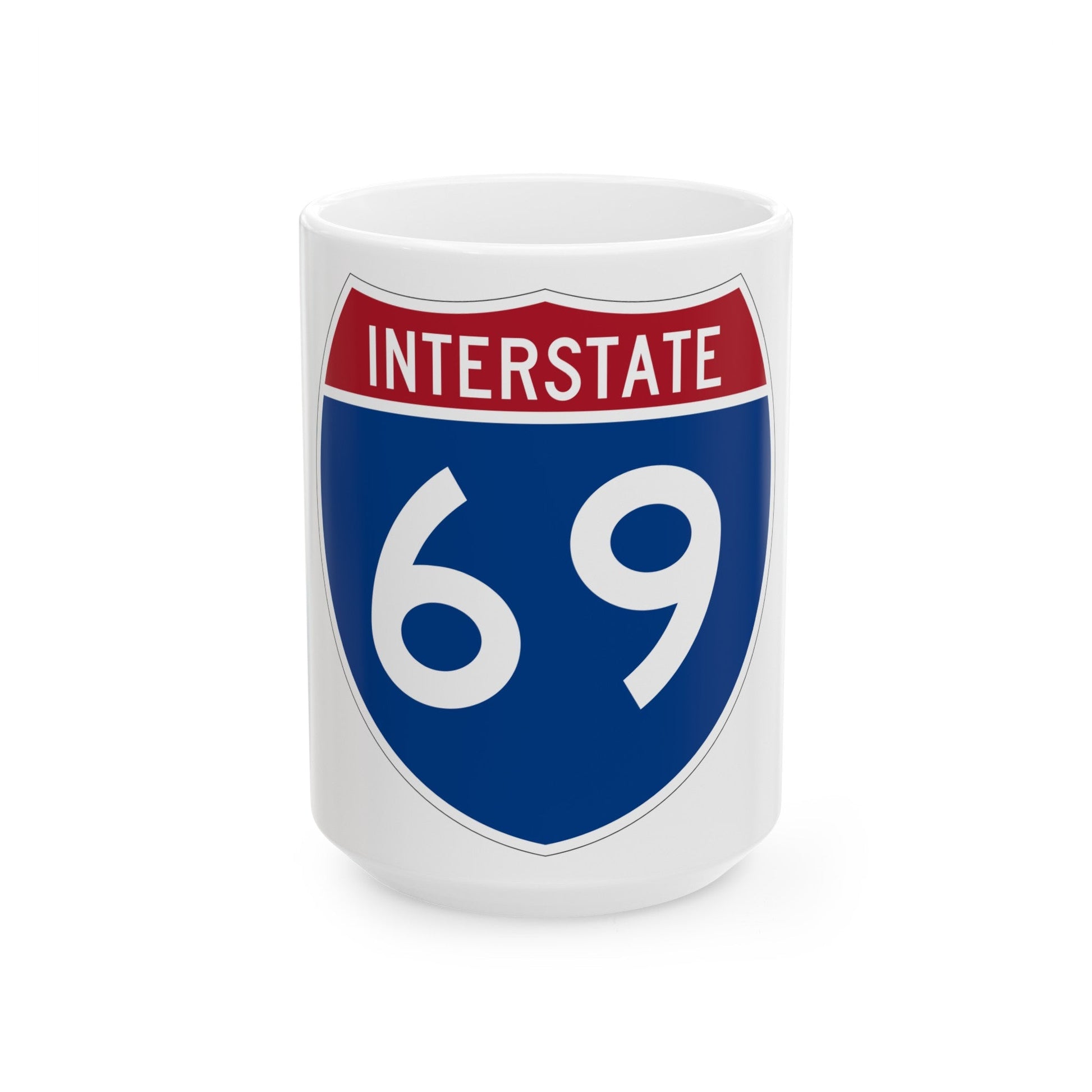 Interstate 69 (U.S. Highways) White Coffee Mug-15oz-The Sticker Space