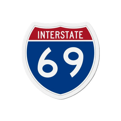 Interstate 69 (U.S. Highways) Refrigerator Magnet 3 Inch - The Sticker Space