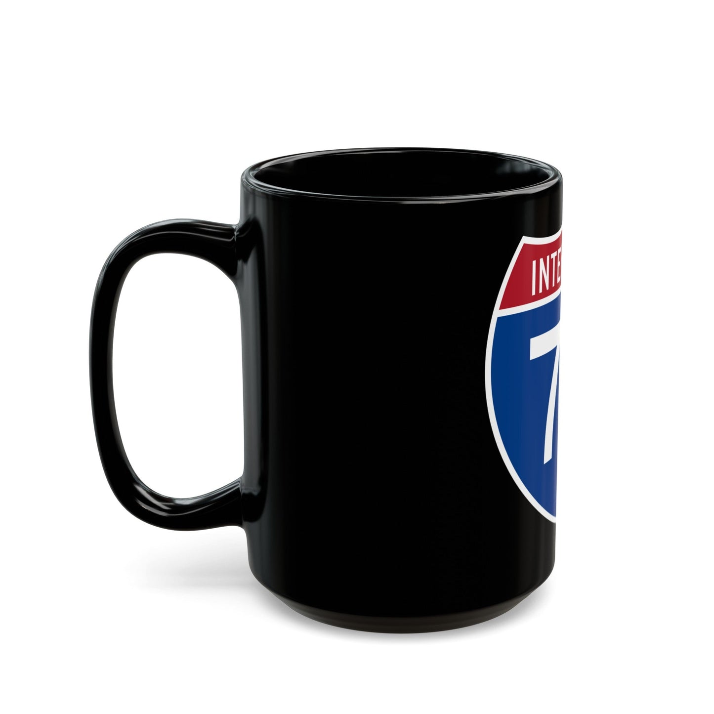 Interstate 70 (U.S. Highways) Black Coffee Mug-The Sticker Space