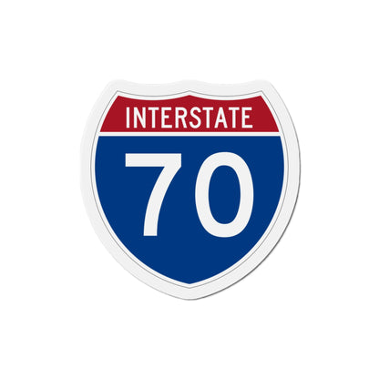 Interstate 70 (U.S. Highways) Die-Cut Magnet-3 Inch-The Sticker Space