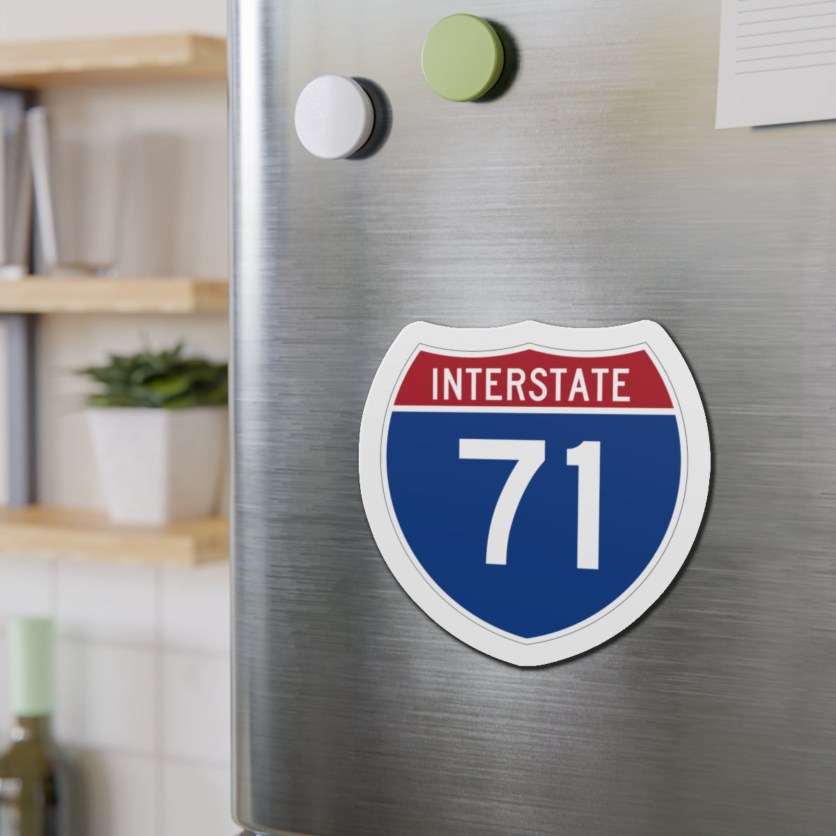 Interstate 71 (U.S. Highways) Die-Cut Magnet-The Sticker Space