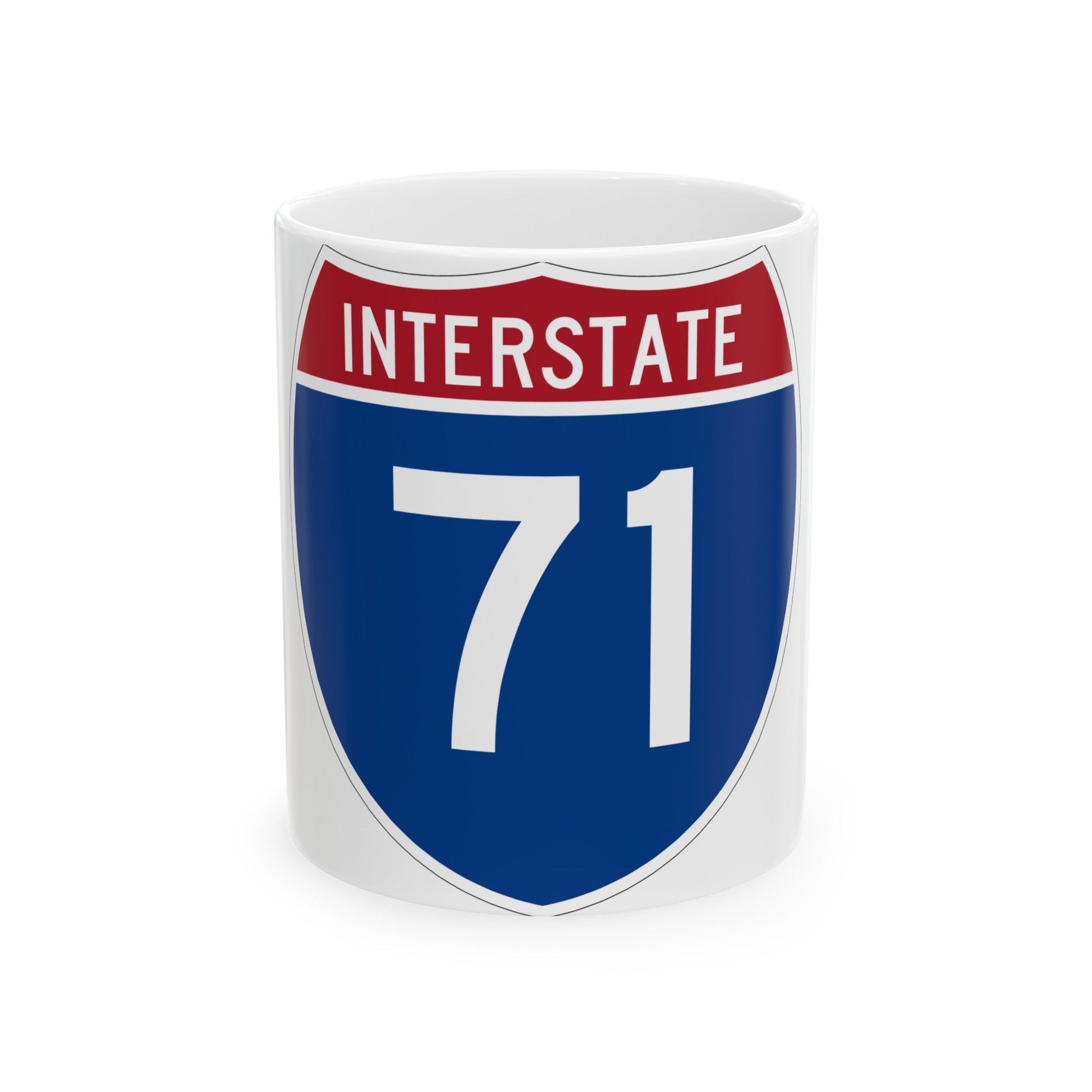 Interstate 71 (U.S. Highways) White Coffee Mug-11oz-The Sticker Space