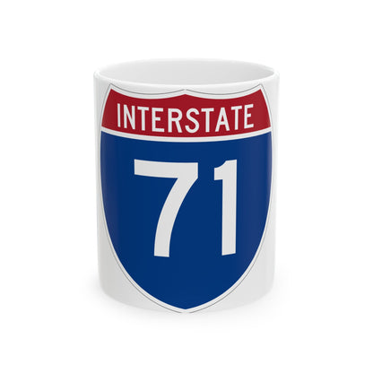 Interstate 71 (U.S. Highways) White Coffee Mug-11oz-The Sticker Space