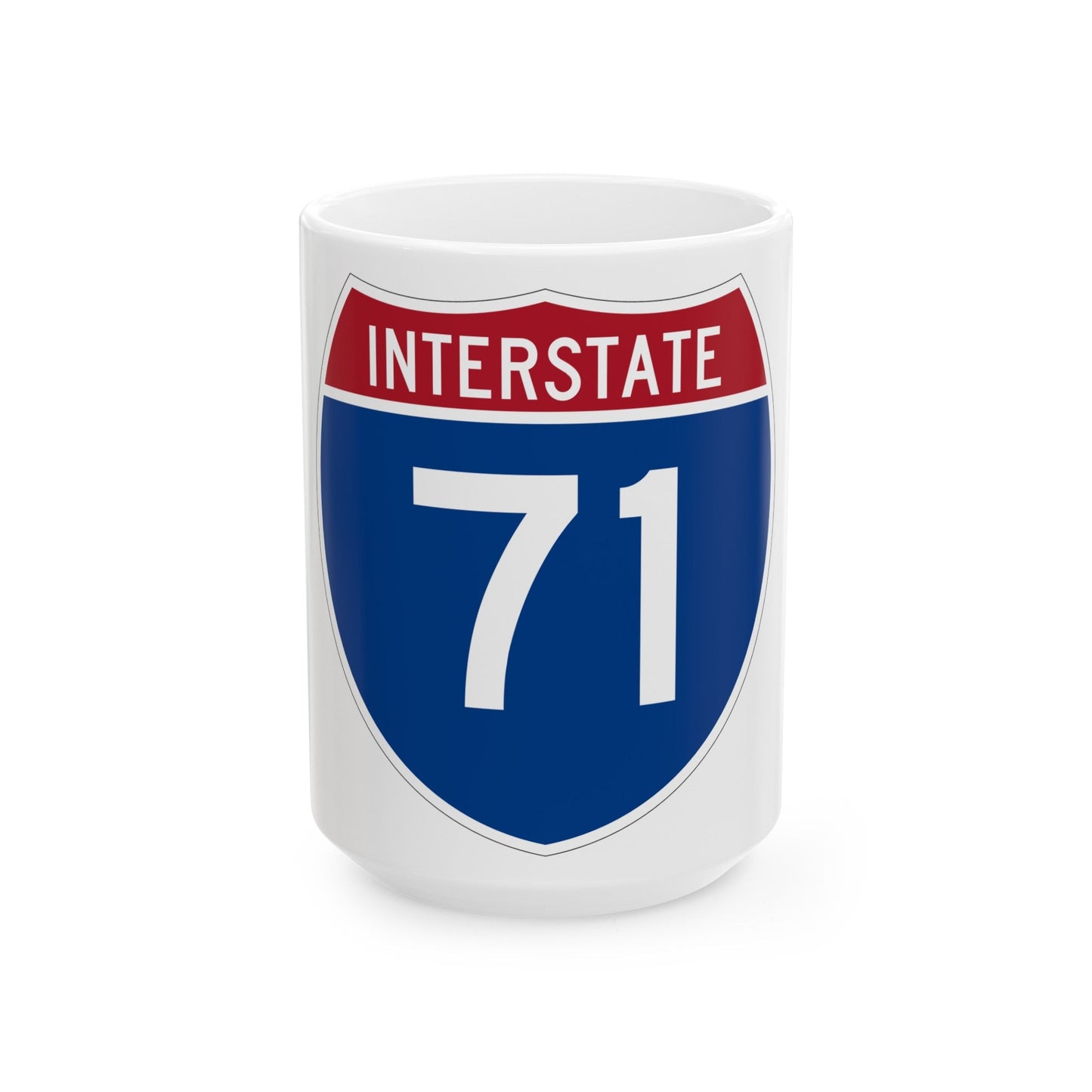 Interstate 71 (U.S. Highways) White Coffee Mug-15oz-The Sticker Space