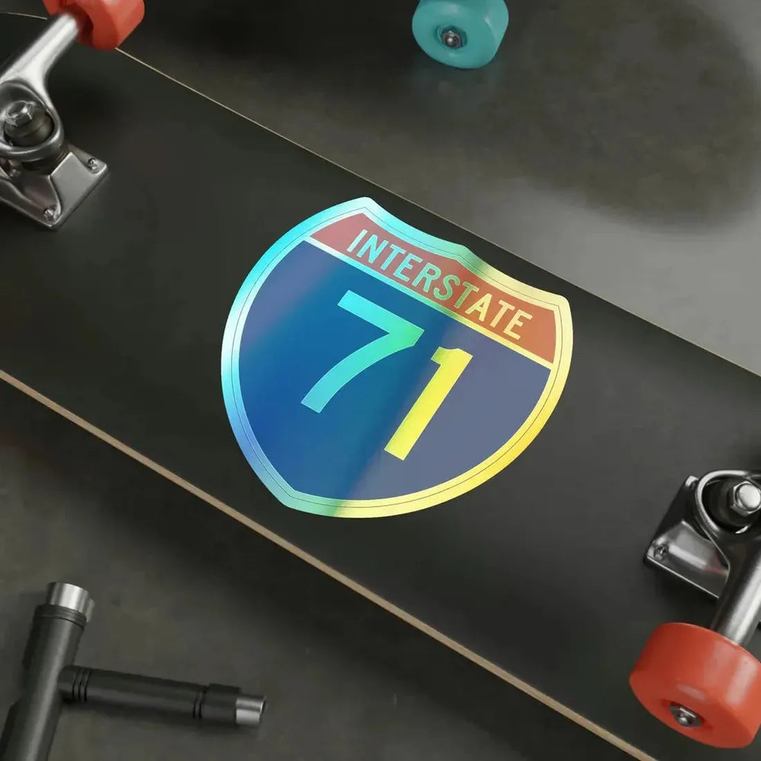 Interstate 71 (U.S. Highways) Holographic STICKER Die-Cut Vinyl Decal - The Sticker Space