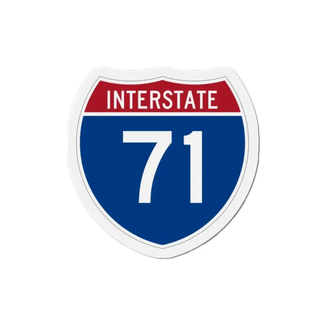 Interstate 71 (U.S. Highways) Refrigerator Magnet - The Sticker Space