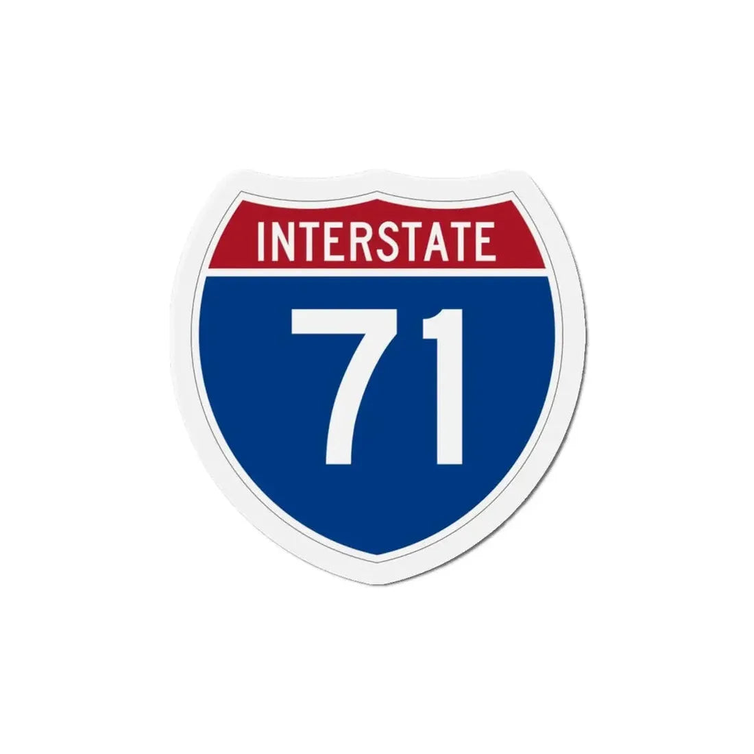Interstate 71 (U.S. Highways) Refrigerator Magnet - The Sticker Space