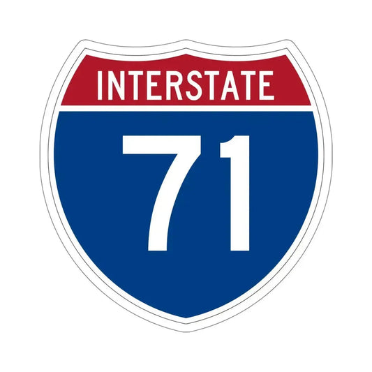 Interstate 71 (U.S. Highways) STICKER Vinyl Die-Cut Decal 6 Inch - The Sticker Space