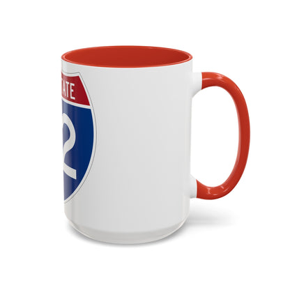 Interstate 72 (U.S. Highways) Accent Coffee Mug-The Sticker Space