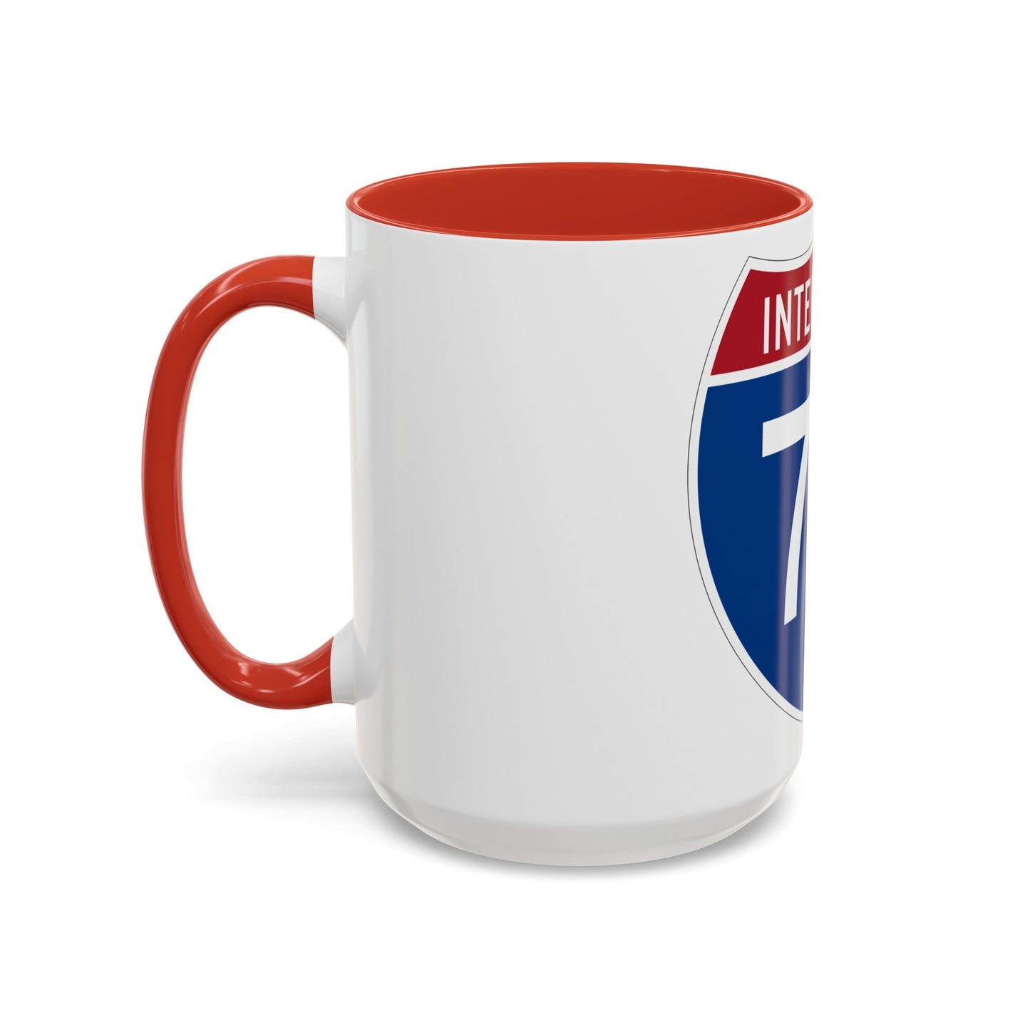 Interstate 72 (U.S. Highways) Accent Coffee Mug-The Sticker Space