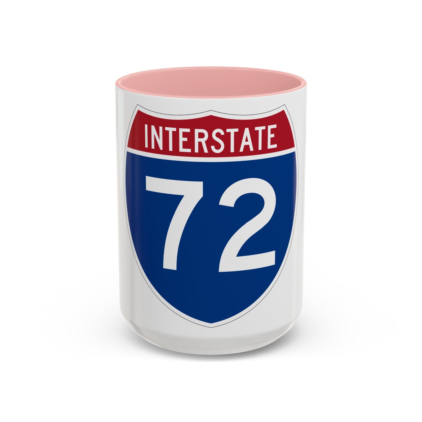 Interstate 72 (U.S. Highways) Accent Coffee Mug-15oz-The Sticker Space