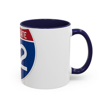 Interstate 72 (U.S. Highways) Accent Coffee Mug-The Sticker Space