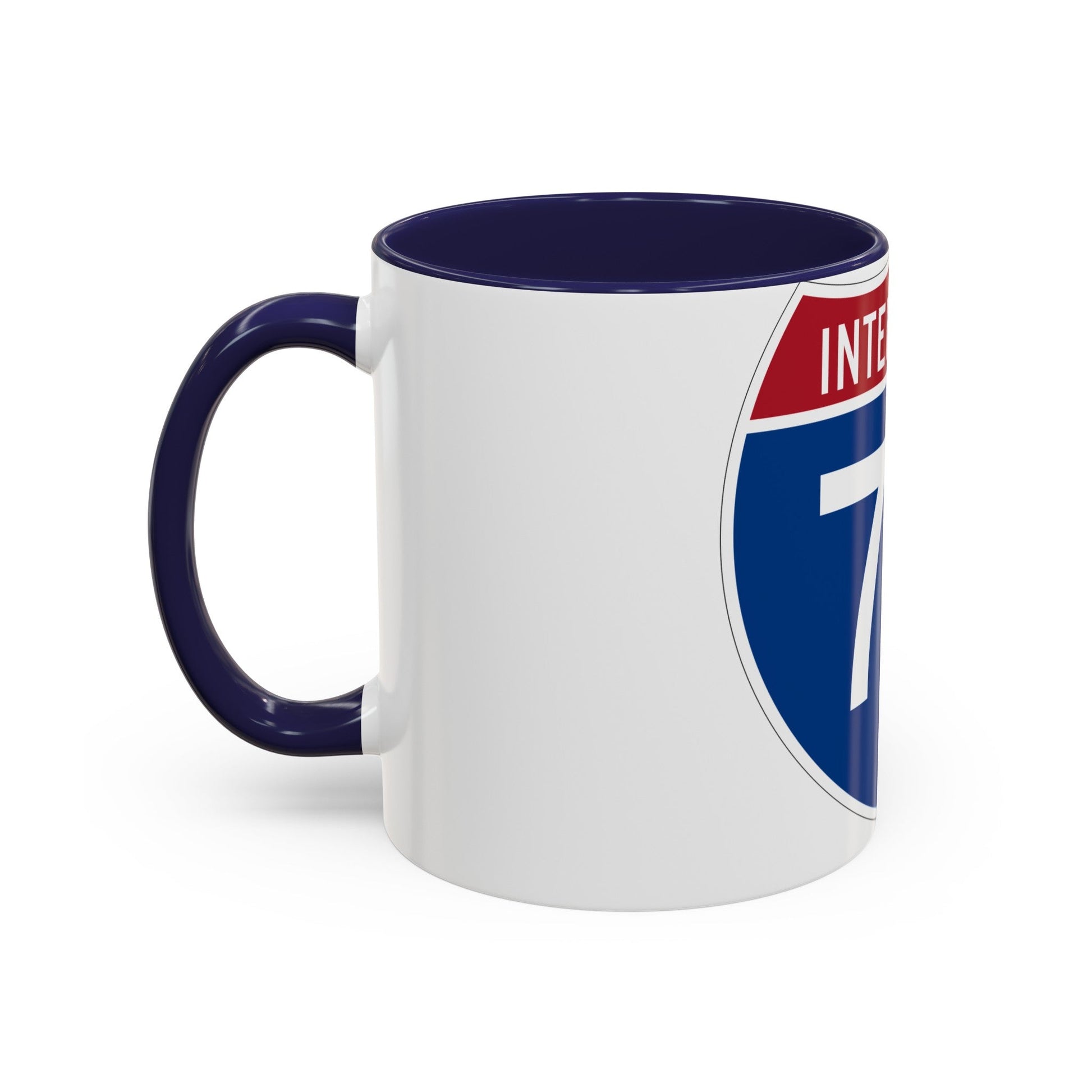 Interstate 72 (U.S. Highways) Accent Coffee Mug-The Sticker Space