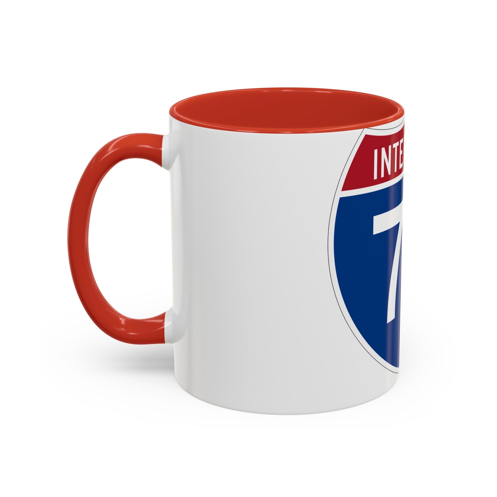 Interstate 72 (U.S. Highways) Accent Coffee Mug-The Sticker Space