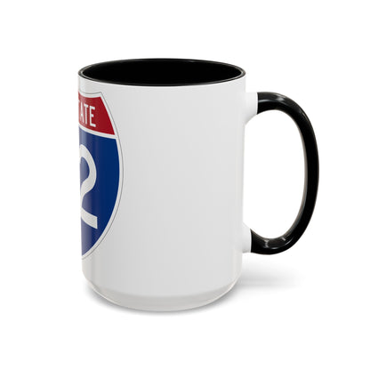 Interstate 72 (U.S. Highways) Accent Coffee Mug-The Sticker Space