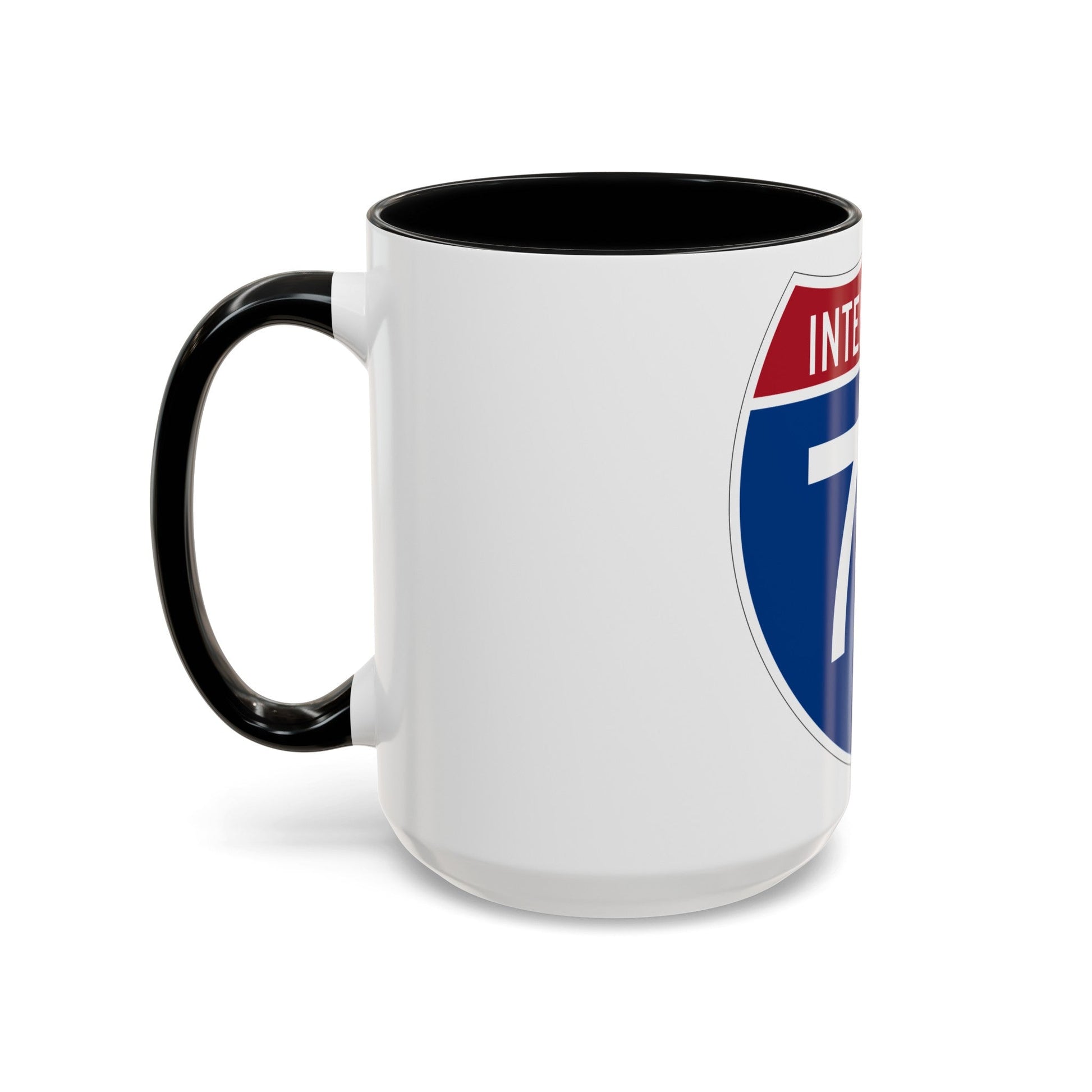 Interstate 72 (U.S. Highways) Accent Coffee Mug-The Sticker Space