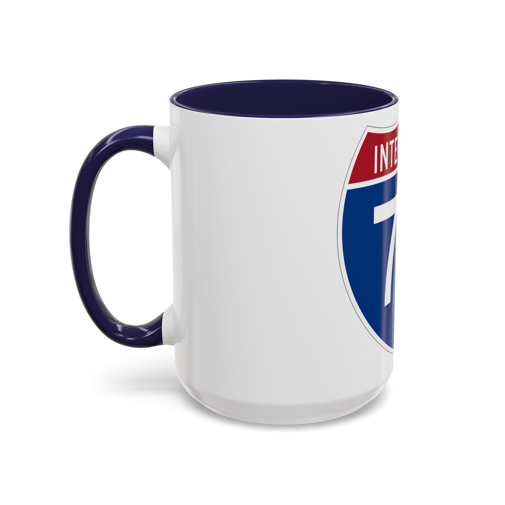 Interstate 72 (U.S. Highways) Accent Coffee Mug-The Sticker Space