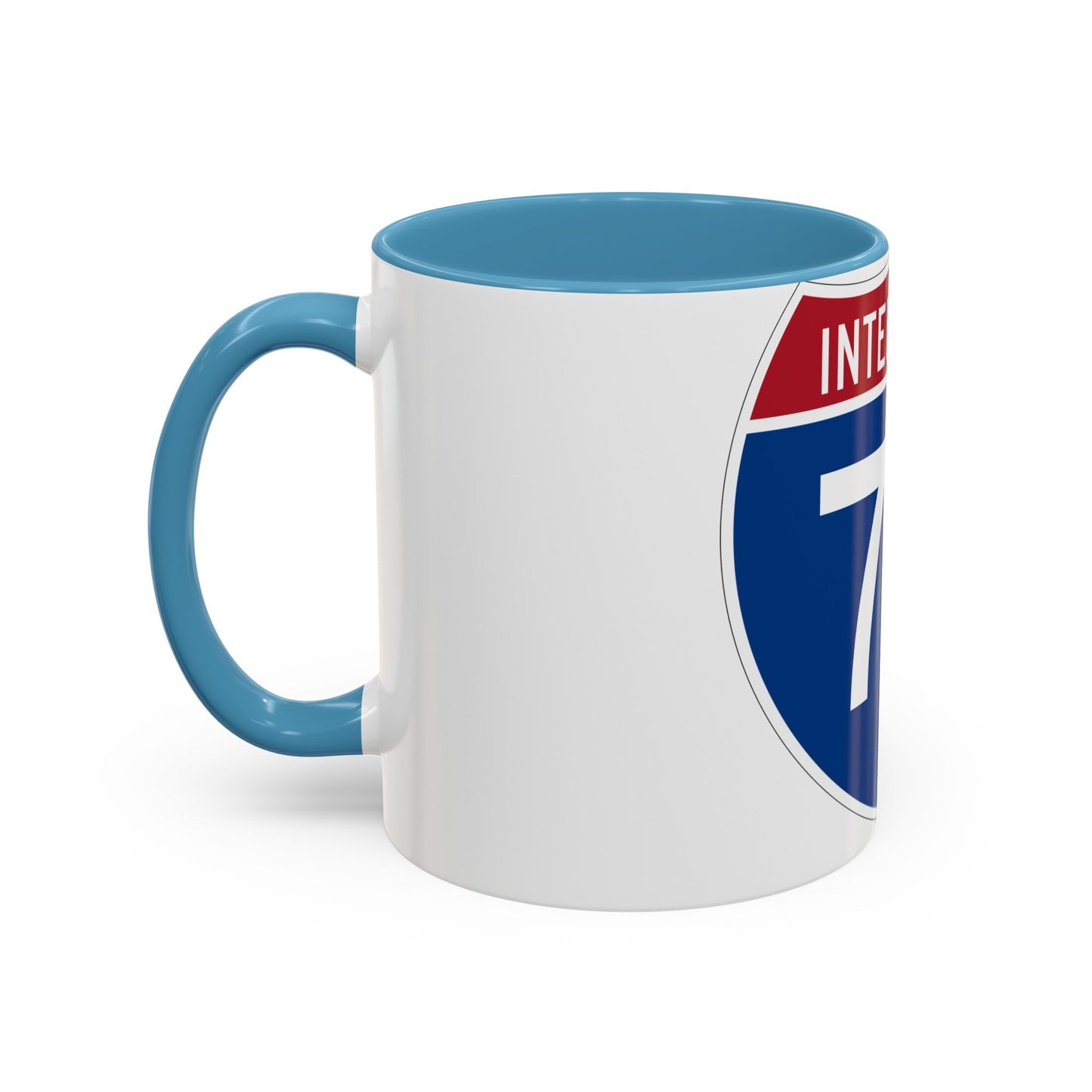 Interstate 72 (U.S. Highways) Accent Coffee Mug-The Sticker Space