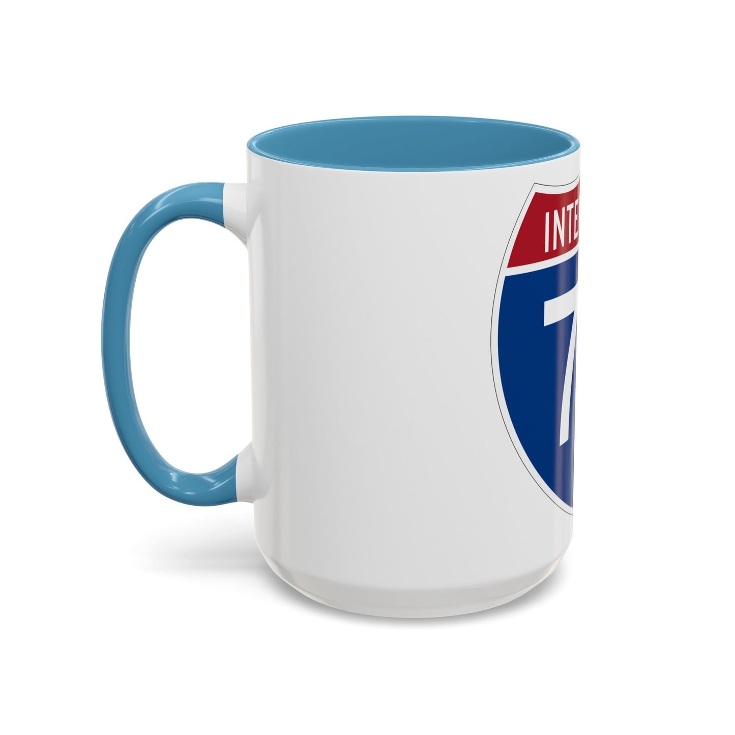 Interstate 72 (U.S. Highways) Accent Coffee Mug-The Sticker Space