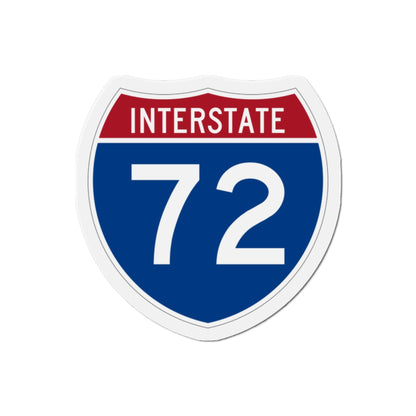 Interstate 72 (U.S. Highways) Die-Cut Magnet-2 Inch-The Sticker Space