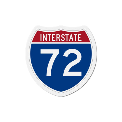 Interstate 72 (U.S. Highways) Die-Cut Magnet-5 Inch-The Sticker Space