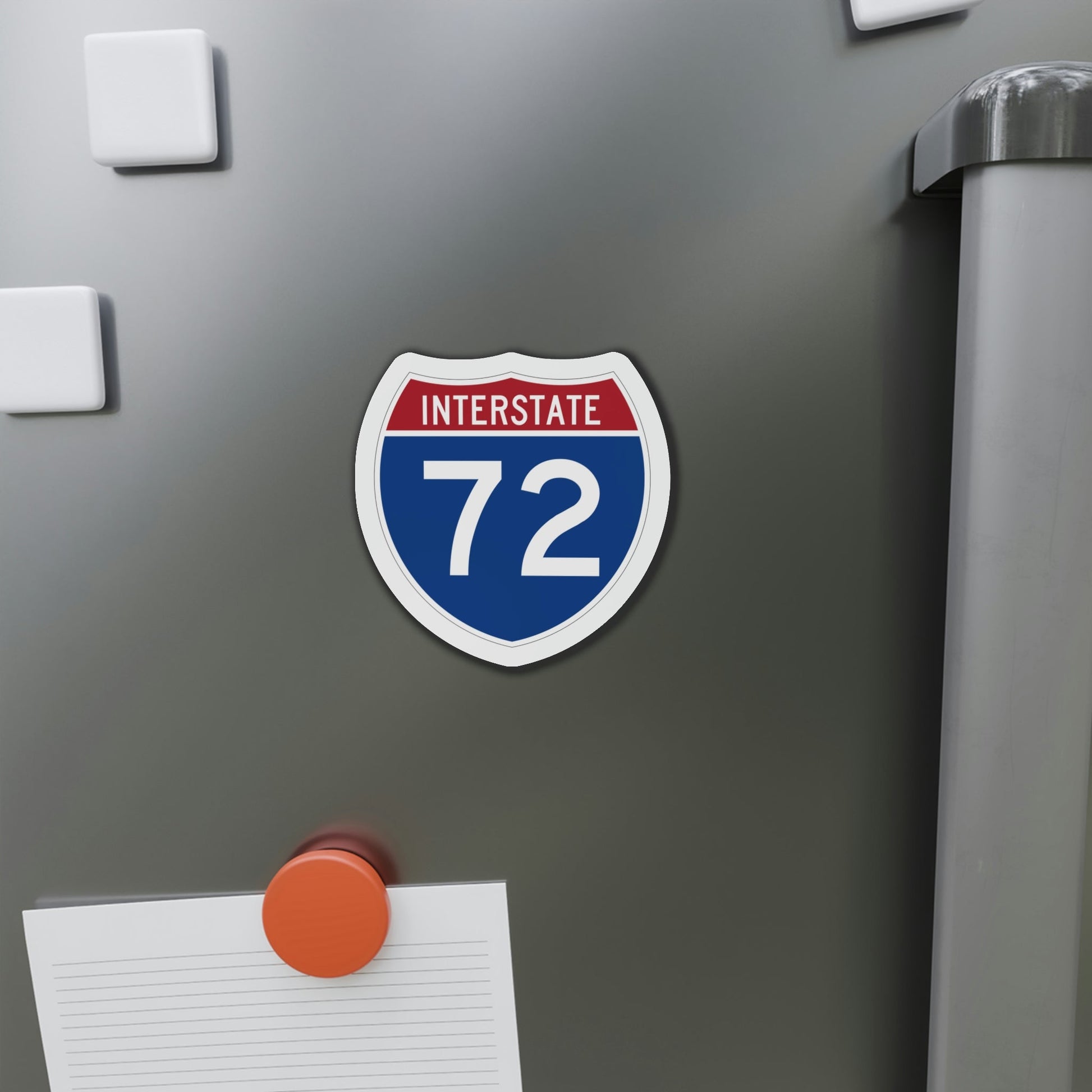 Interstate 72 (U.S. Highways) Die-Cut Magnet-The Sticker Space