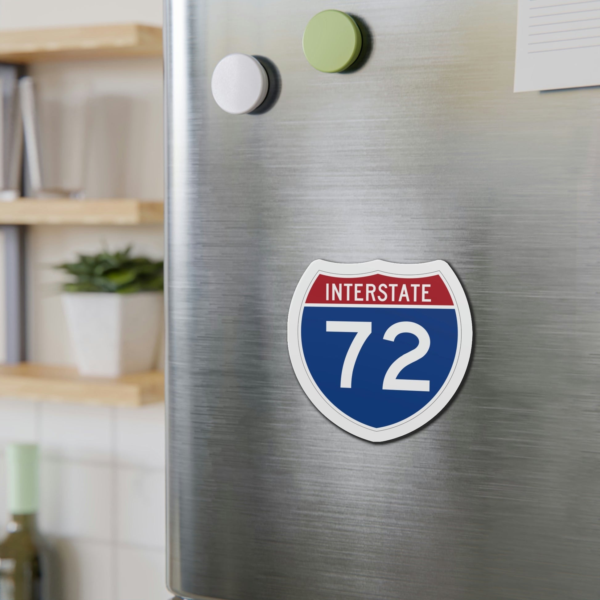 Interstate 72 (U.S. Highways) Die-Cut Magnet-The Sticker Space