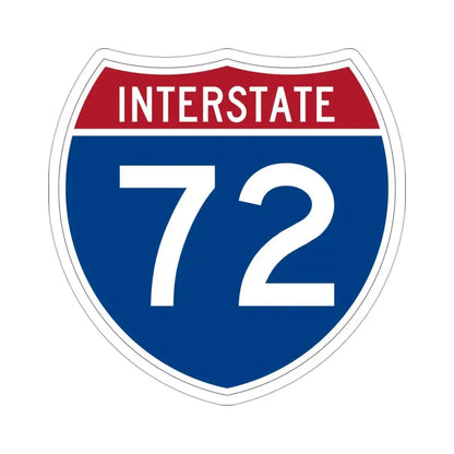 Interstate 72 (U.S. Highways) STICKER Vinyl Die-Cut Decal 3 Inch - The Sticker Space