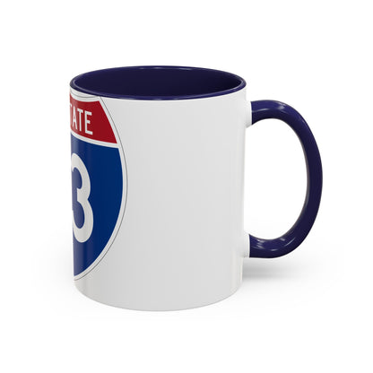 Interstate 73 (U.S. Highways) Accent Coffee Mug-The Sticker Space