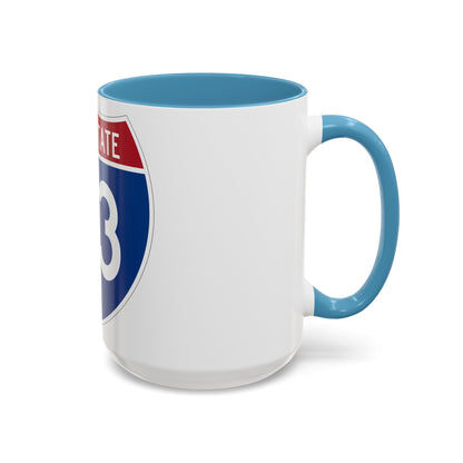 Interstate 73 (U.S. Highways) Accent Coffee Mug-The Sticker Space