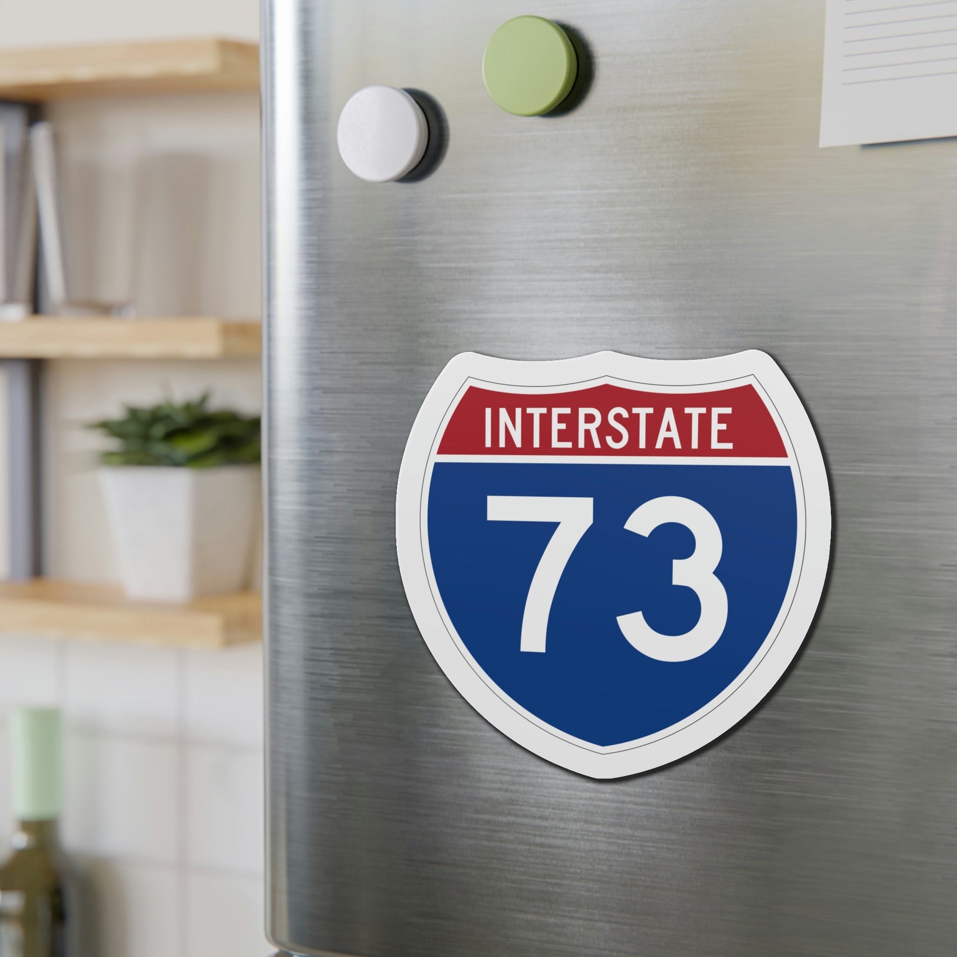 Interstate 73 (U.S. Highways) Die-Cut Magnet-The Sticker Space