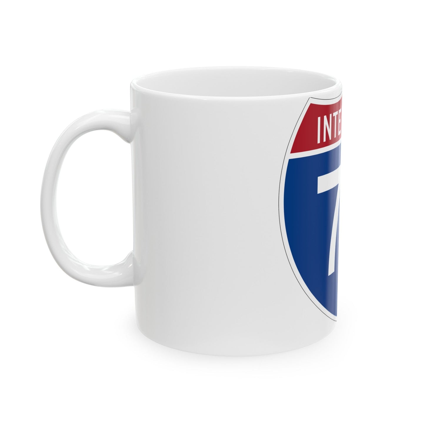 Interstate 73 (U.S. Highways) White Coffee Mug-The Sticker Space