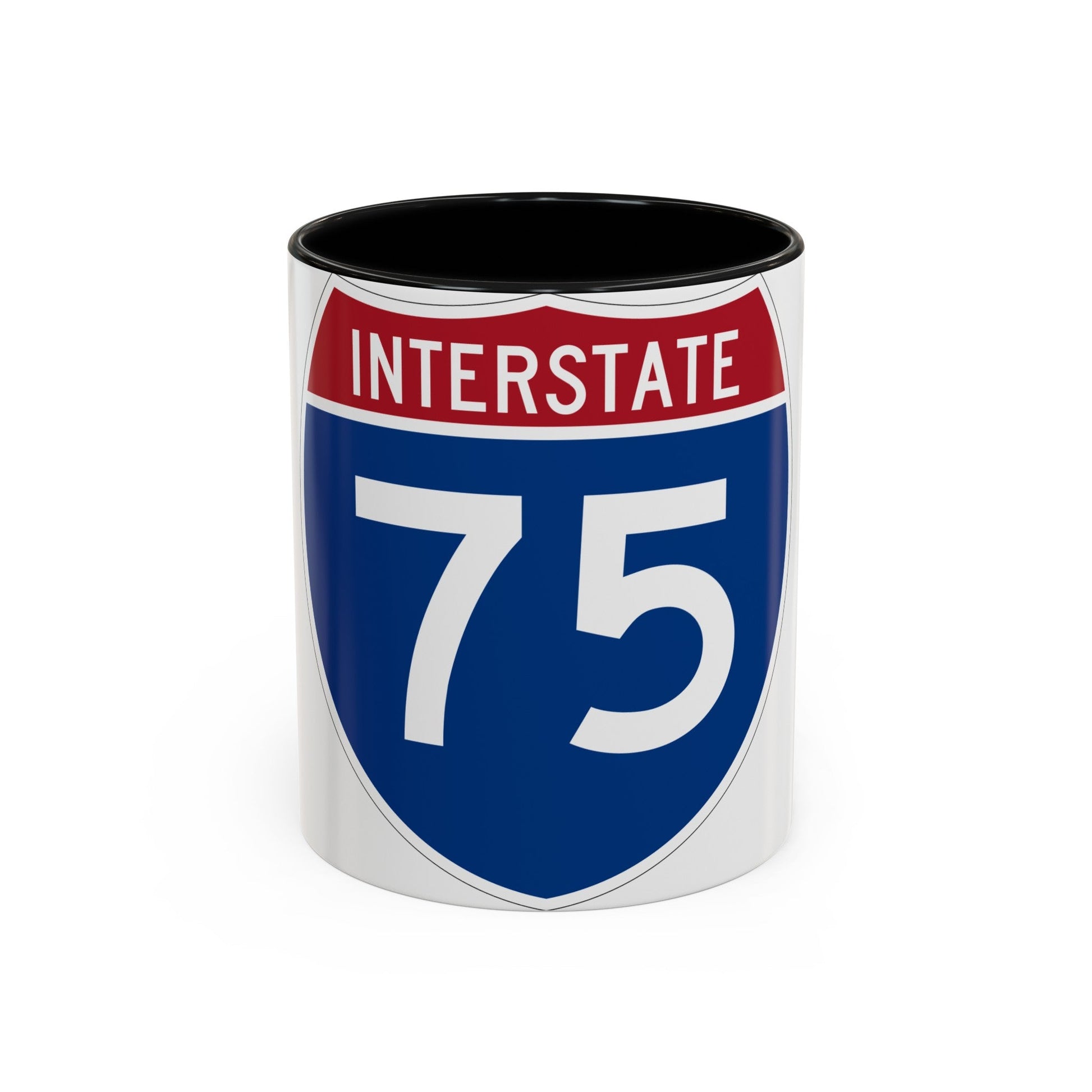 Interstate 75 (U.S. Highways) Accent Coffee Mug-11oz-The Sticker Space