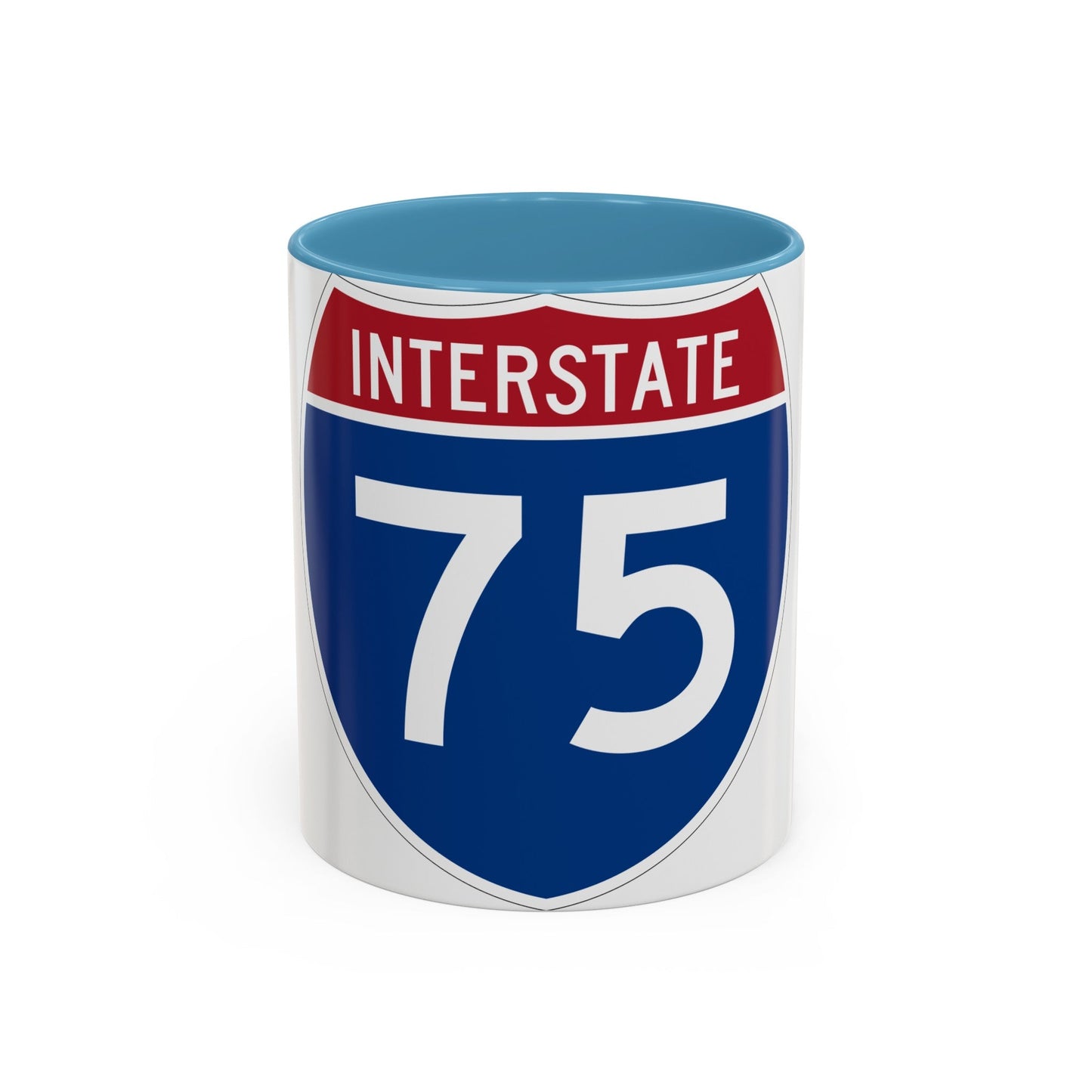 Interstate 75 (U.S. Highways) Accent Coffee Mug-11oz-The Sticker Space