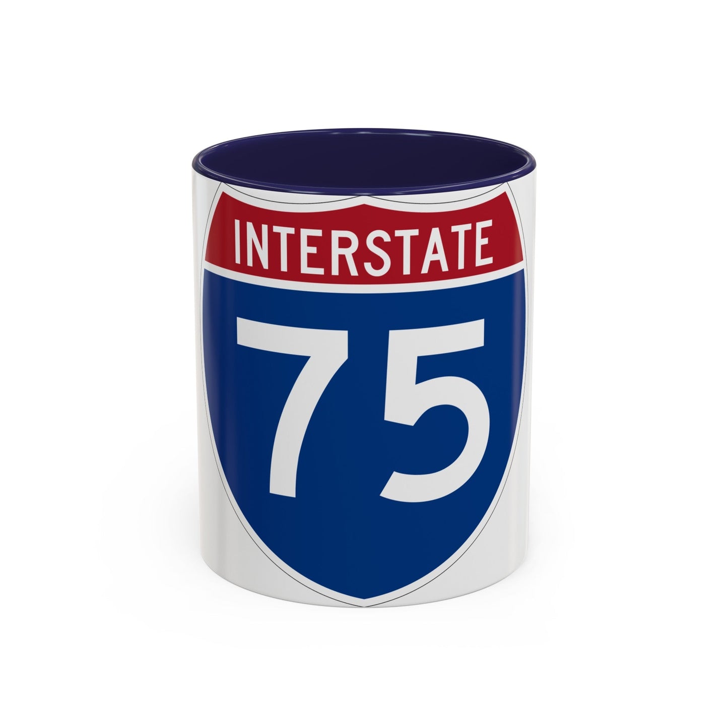 Interstate 75 (U.S. Highways) Accent Coffee Mug-11oz-The Sticker Space