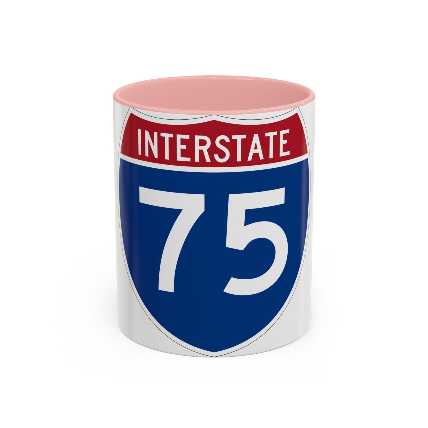 Interstate 75 (U.S. Highways) Accent Coffee Mug-11oz-The Sticker Space