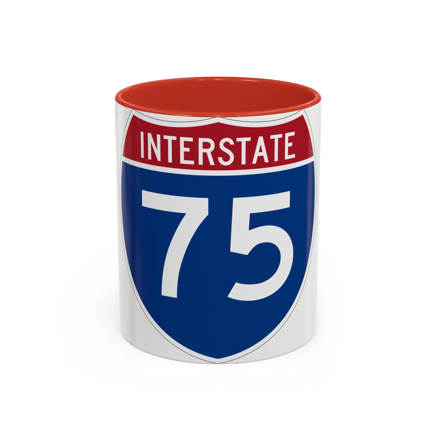 Interstate 75 (U.S. Highways) Accent Coffee Mug-11oz-The Sticker Space