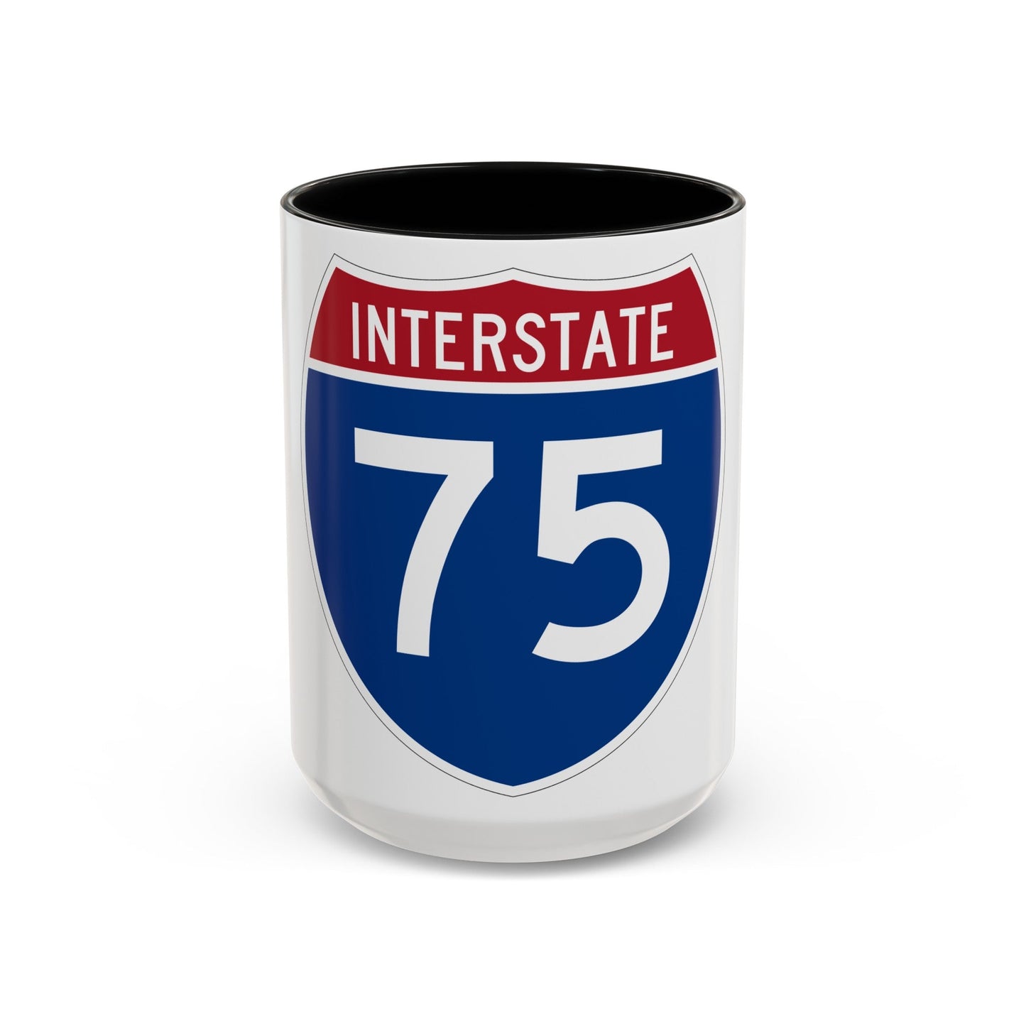 Interstate 75 (U.S. Highways) Accent Coffee Mug-15oz-The Sticker Space