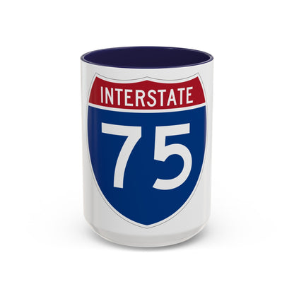 Interstate 75 (U.S. Highways) Accent Coffee Mug-15oz-The Sticker Space