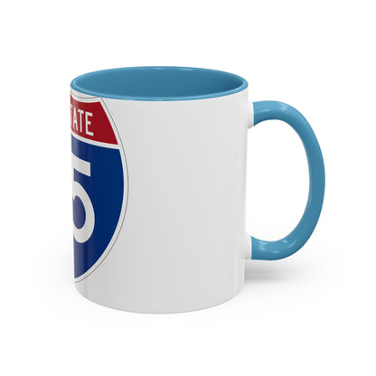 Interstate 75 (U.S. Highways) Accent Coffee Mug-The Sticker Space